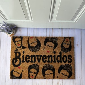 Frida Doormat, Spanish Welcome Doormat, Spanish Home Decoration, Personalized Gifts, Custom Doormat, Housewarming Gift,Frida Khalo Gifts