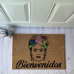 Frida KahloDoormat, Spanish Doormat, Front Door Decoration, Welcome Mat, Custom Doormat,Mexican Decoration,Frida Kahlo Decor