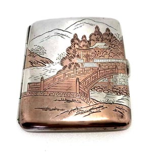 Japanese Cigarette Case Sterling Silver - Etsy