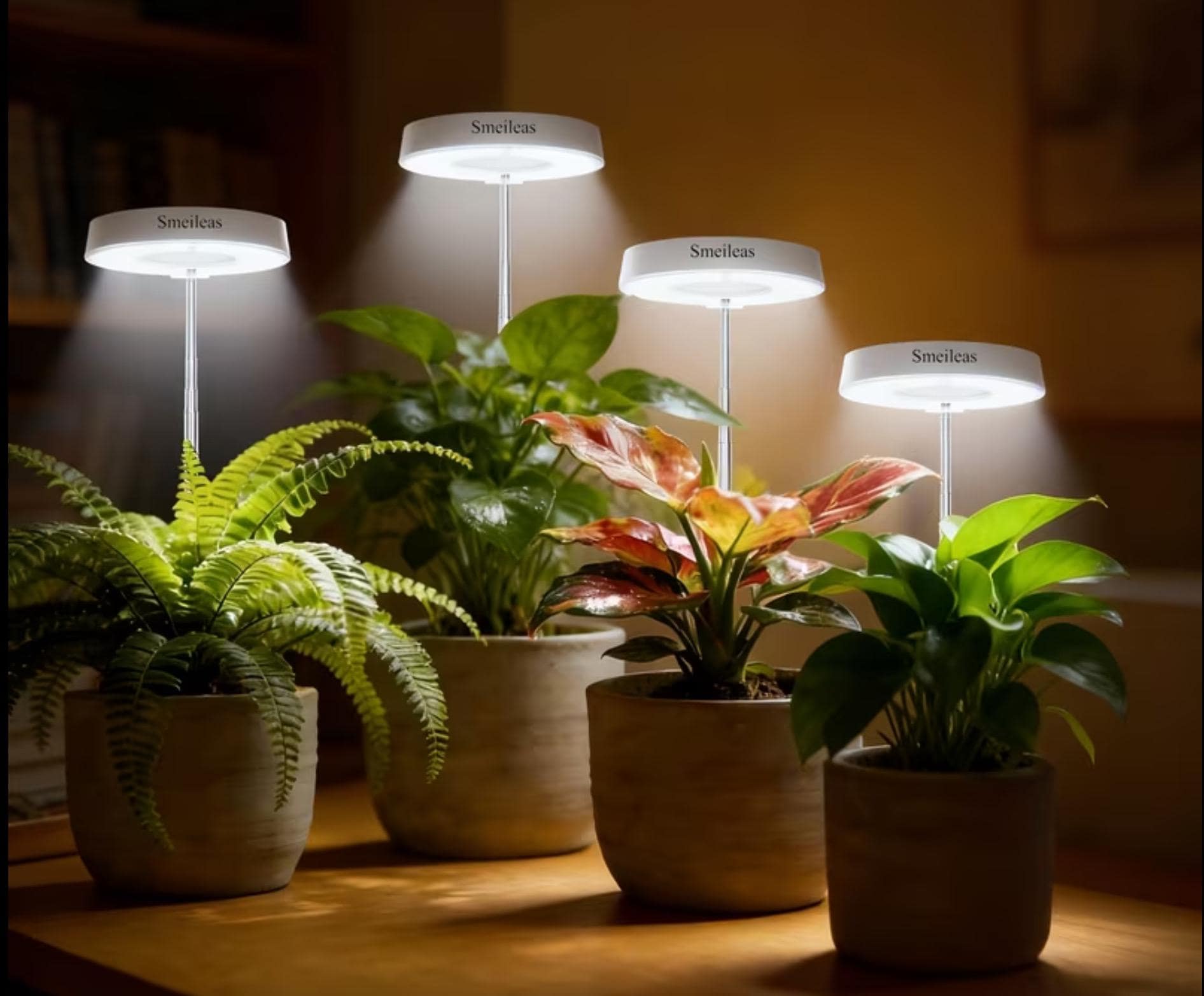 4 X Grow Lights on ONE Power Adjustable Telescopic Stake Timer Control USB  2m Power Lead Indoor Plants Winter/dark Areas Brightness Control - Etsy