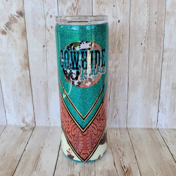 Cowhide Stanley Cup Etsy