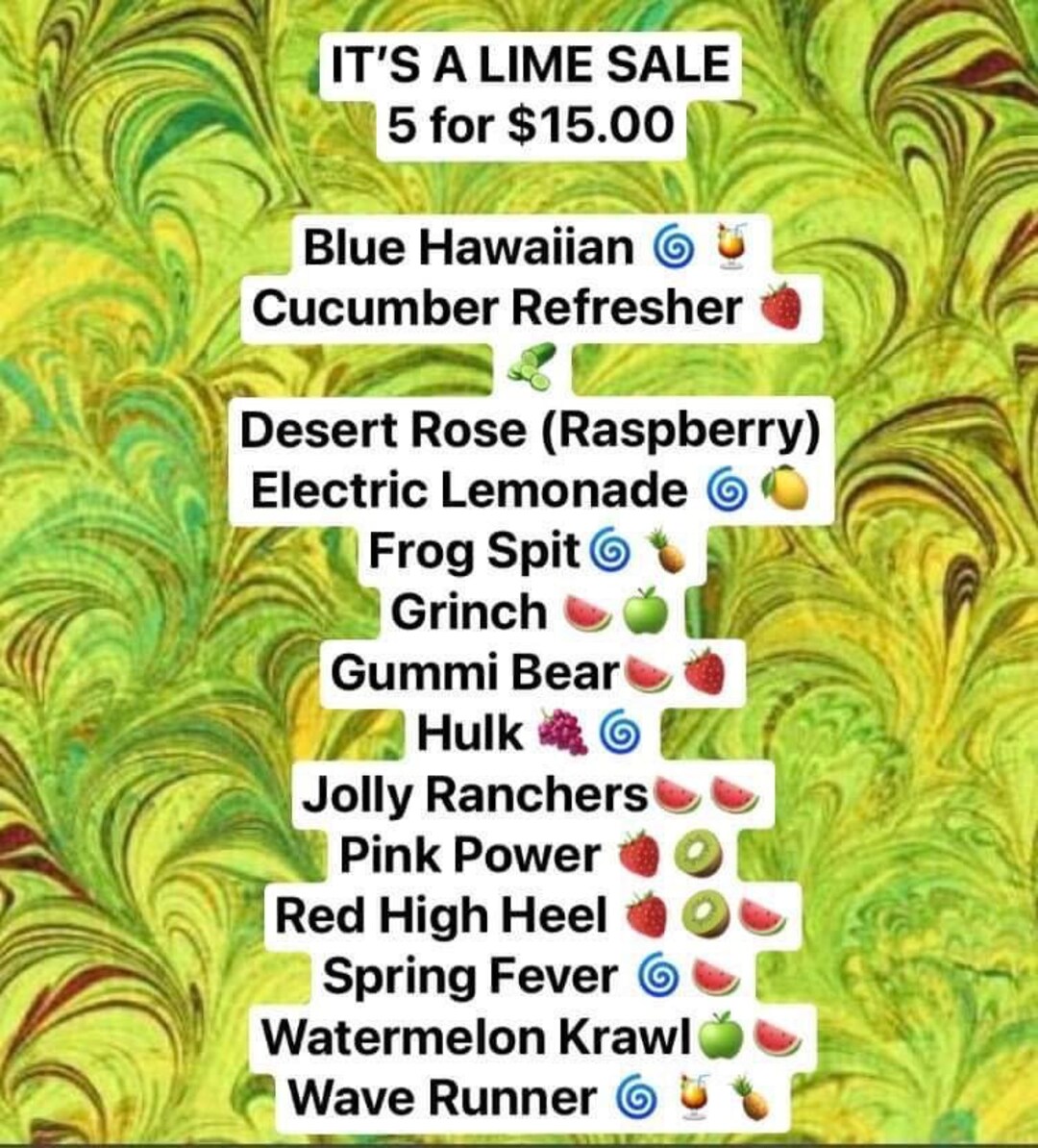 Loaded Tea Go Packs 5 for 15 Lime BASE FLAVOR Lit Tea Mega Tea Loaded