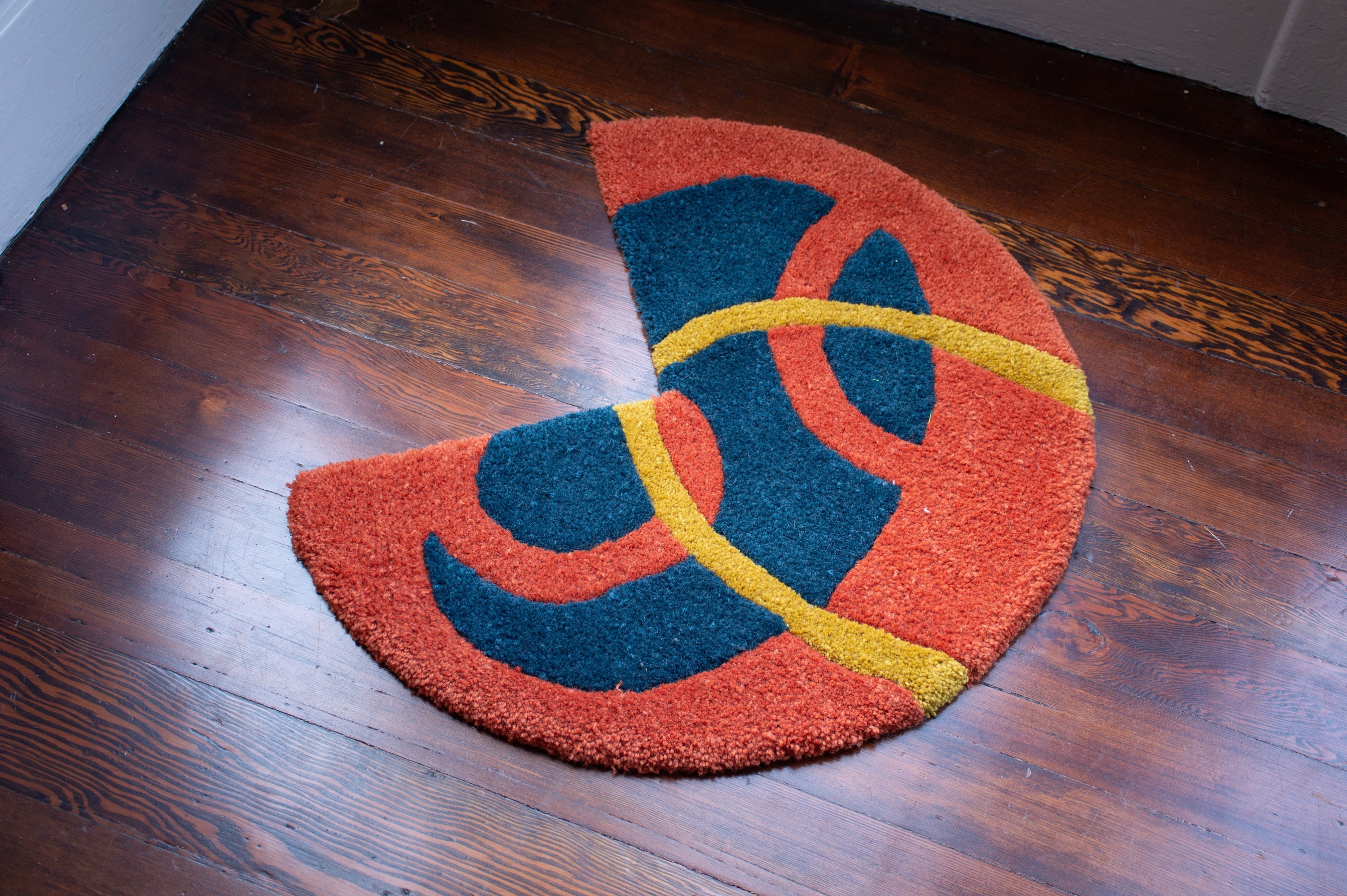 Small Corner Rugs Three Quarter Circle Corner Rugs - Etsy