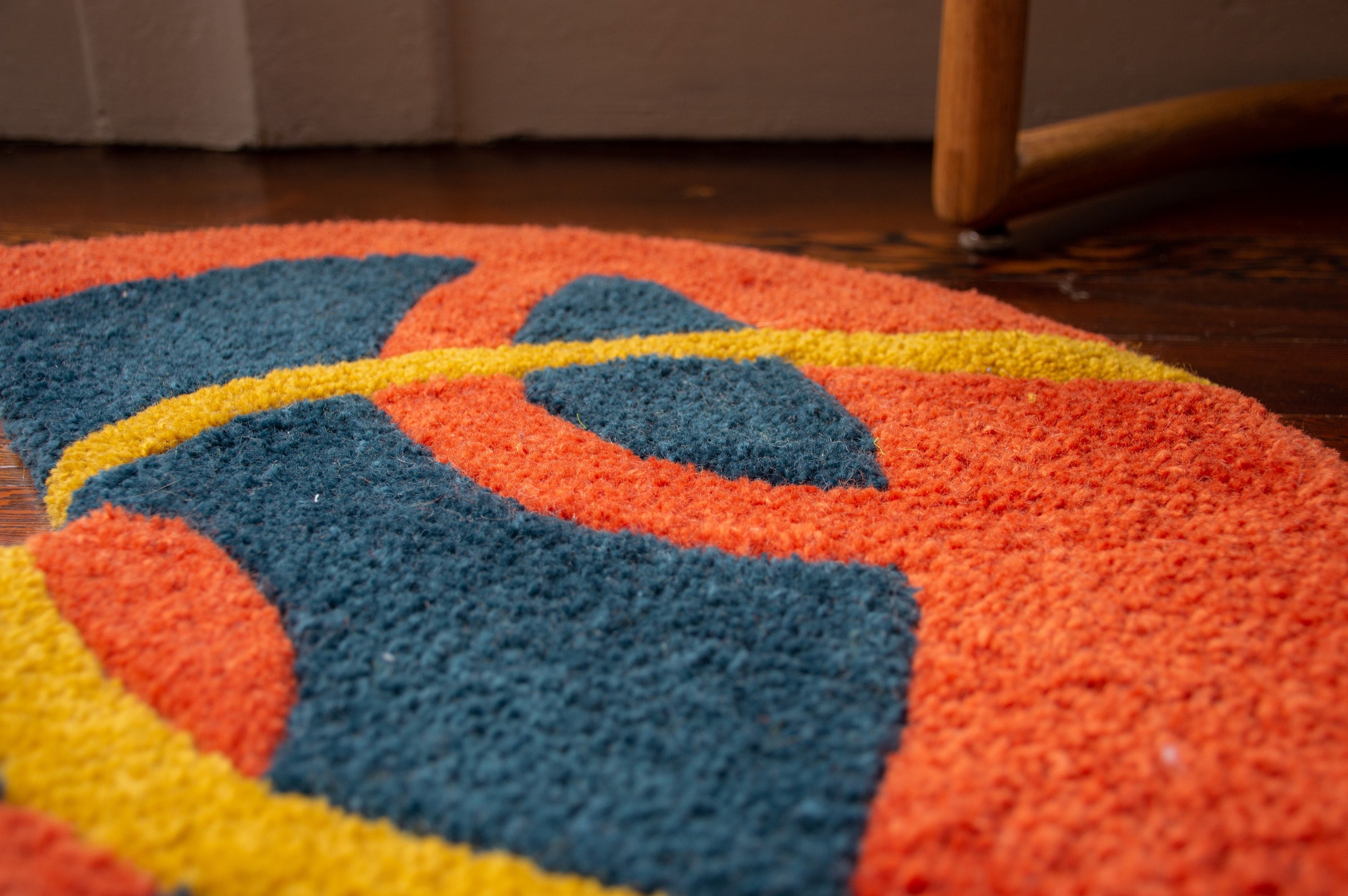 Small Corner Rugs Three Quarter Circle Corner Rugs - Etsy