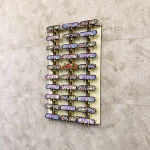 Fingerboard Shelf,Fingerboard Display Case Wall Mounted with Color options,Fingerboard showcase,Fingerboard organizer,Fingerboard rack