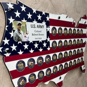 Personalized 36 Military Challange Coin Display Case,Coin Holders for Collectors, Military Coin Holder,veteran gift idea