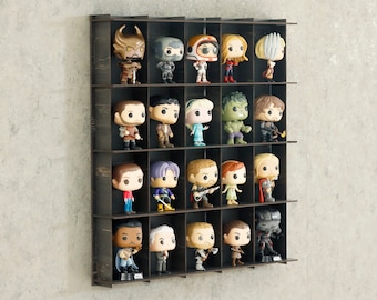 Old Black Funko Pop Display Case ,Funko Pop Shelf ,Funko Pop Display Shelves  for 20 funko pop,Funko Pop Storage, fot Funko Pop gifts,