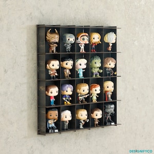 Old Black Funko Pop Display Case ,Funko Pop Shelf ,Funko Pop Display Shelves  for 20 funko pop,Funko Pop Storage, fot Funko Pop gifts,