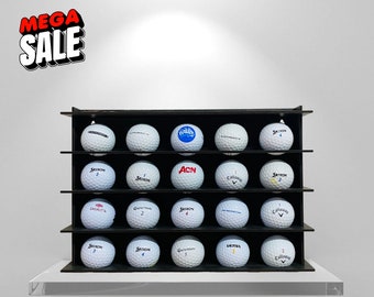 Golfballhalter, Golfballvitrine für 20 Golfbälle, Golfballveranstalter, Geschenke für Papa, Golfballveranstalter, Golfballständer