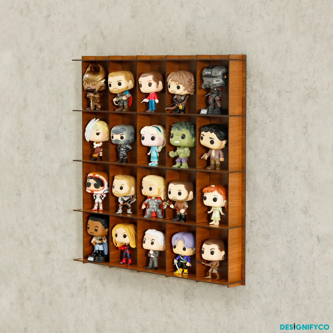 Walnut Funko Pop Pop Display Case ,funko Pop Display