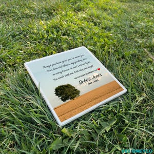 Limestone Personalized Memorial Stone - Sympathy Gift - Special Tribute Plaque - Outdoor Souvenir for Loved Ones and Memorial Garden