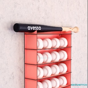 Baseball Storafe Cabinet for 24 Balls,Baseball holder,Best Baseball gift idea,More color options FREE Shipping, Baseball display