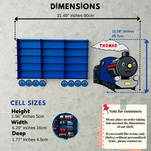 Toy Train Display Case 5 Color Options&personalizable,toy Train Rack ...