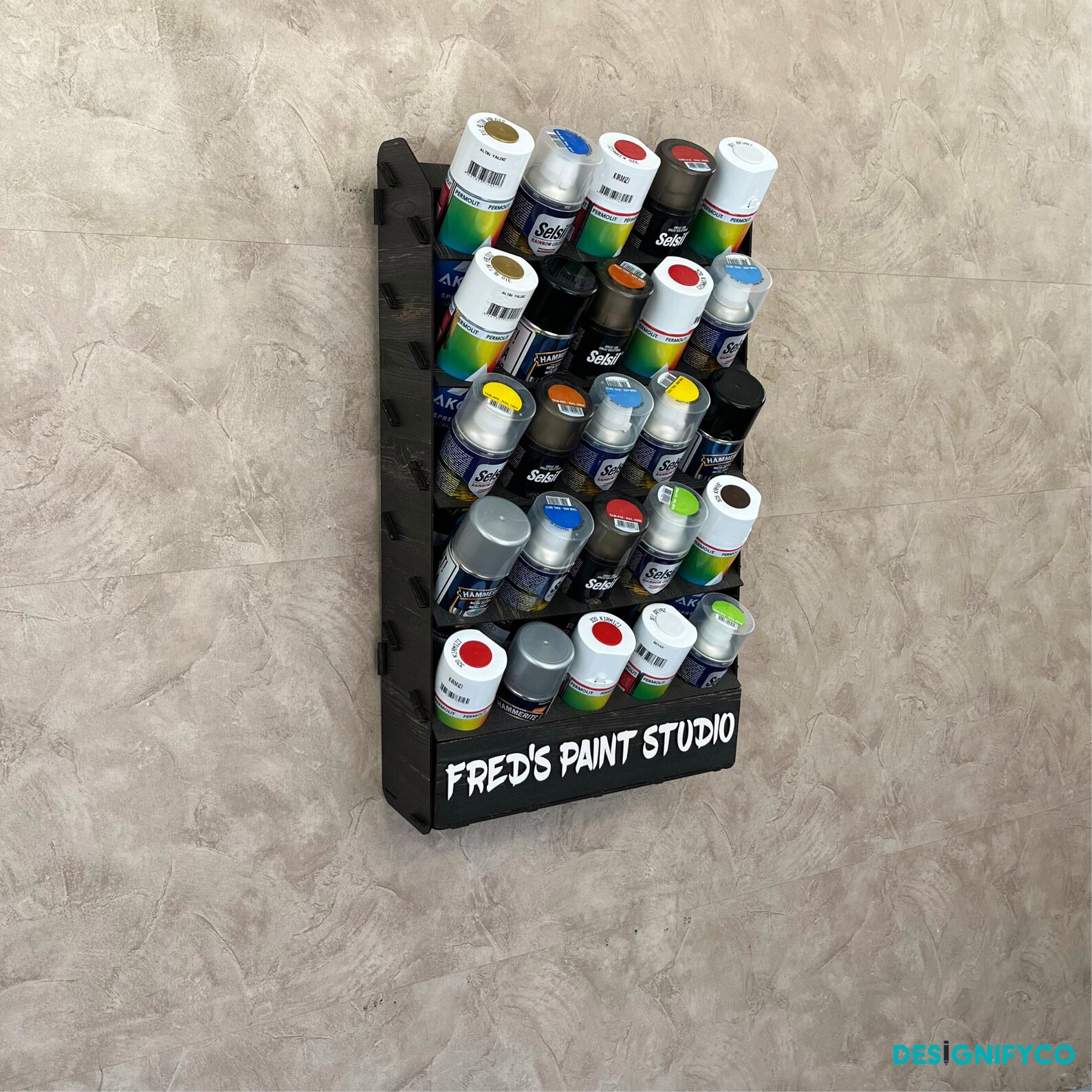 Graffiti Rack Customizable Sprey Can Holder,sprey Can Holder Rack,graffiti Maker Gift ...
