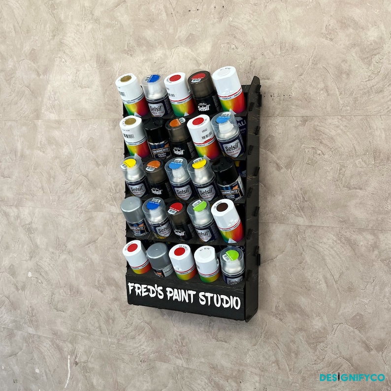 Paint Spray Rack Sticker Design Customizable Sprey Can Holder,sprey Can Holder Rack,graffiti Maker Gift ...