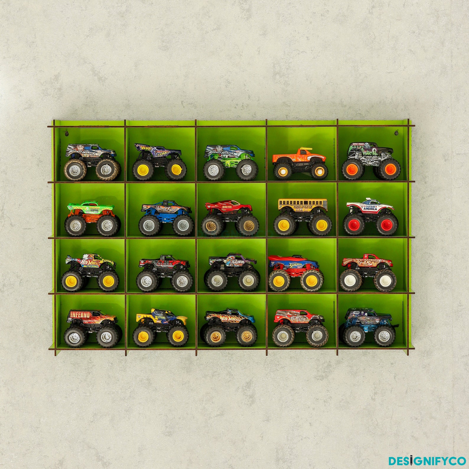 Green Monster Car Display Casemonster Truck Etsy
