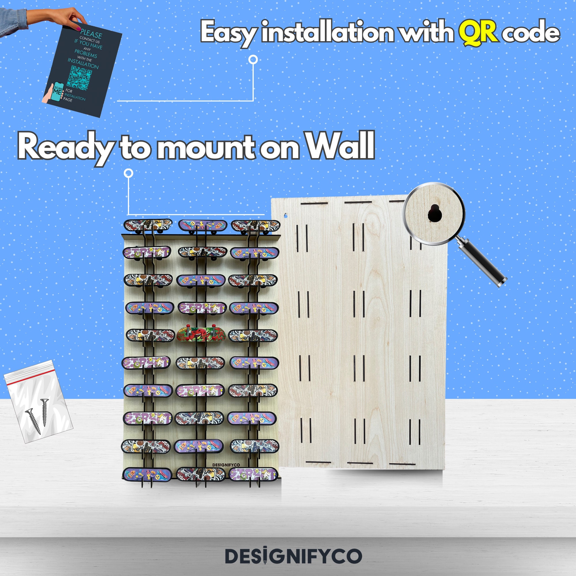 Fingerboard Display Case Wall Mounted ,fingerboard Showcase,fingerboard ...