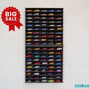 Vertical 1:64 Toy Car  Wall Shelf for 100 Cars | Car Display Case | Matchbox display | Toy Car Holder | Wall Mounted Car Storage |Toy Garage