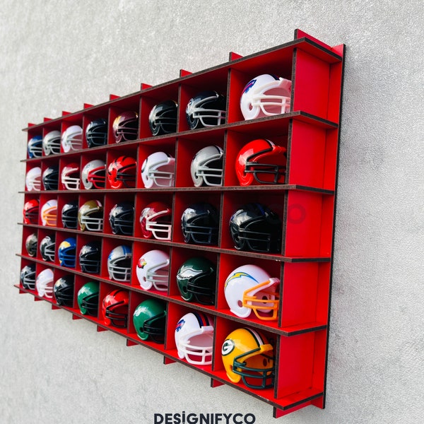 Offre limitée ! Mini vitrine pour casques LNH, support pour organisateur d'objets souvenirs de hockey, support pour objets de collection LNH, support pour casque de hockey