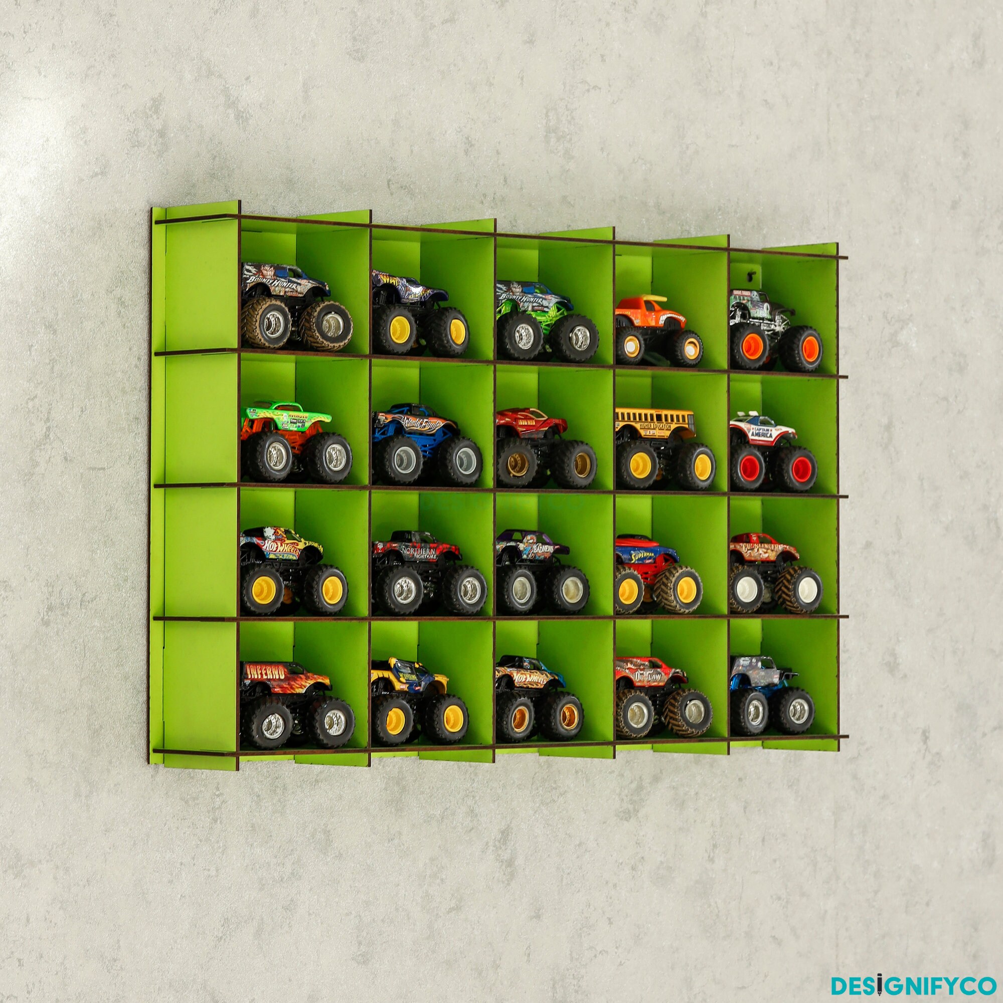 Green Monster Car Display Casemonster Truck Cabinetmonster - Etsy