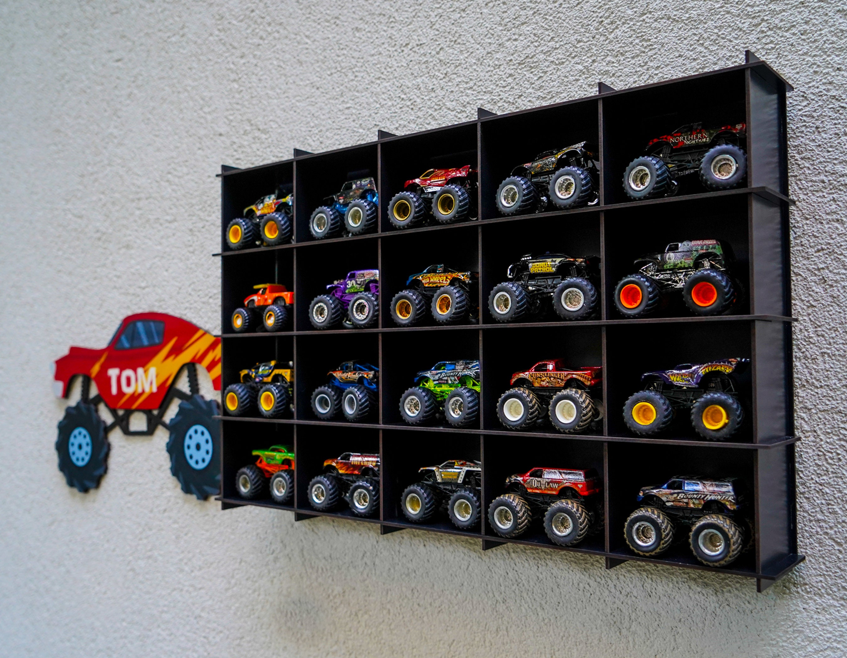 Monster Rack Storage Monster Truck Shelf|monster Truck Storage|monster Truck Display|toy Car ...