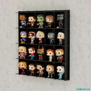 Black Funko Pop Shelves ,Funko Pop Display Case ,Funko Pop Display Shelves  for 20 funko pop,Funko Pop Storage, fot Funko Pop collector