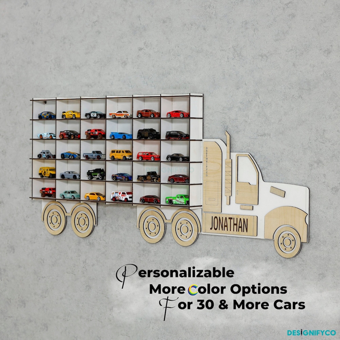 Personalized Toy Car Display Case Truck Car Display Case Truck Matchbox