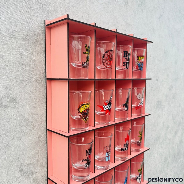 Shot Glass Display Etsy