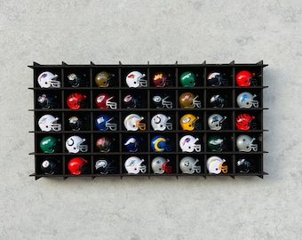 NHL Mini Helmets Display Shelf,Hockey Memorabilia Organizer Rack,NHL Collectibles Stand,NHL Mini Helmets Display Case,