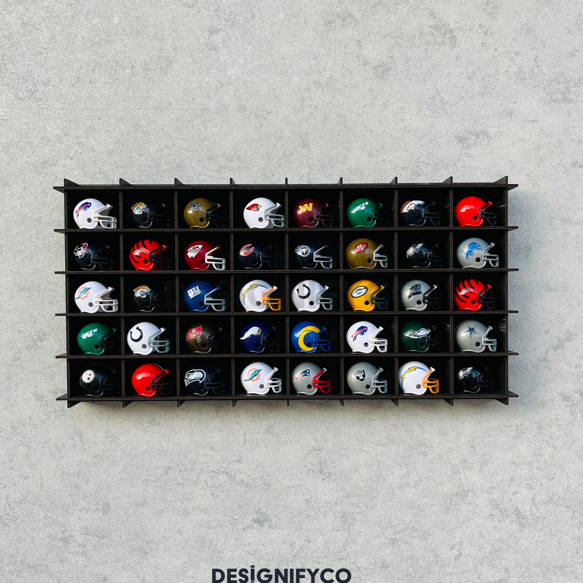 NFL Mini Helmets Display Shelf,Hockey Memorabilia Organizer Rack,NHL Collectibles Stand,NHL Mini Helmets Display Case,
