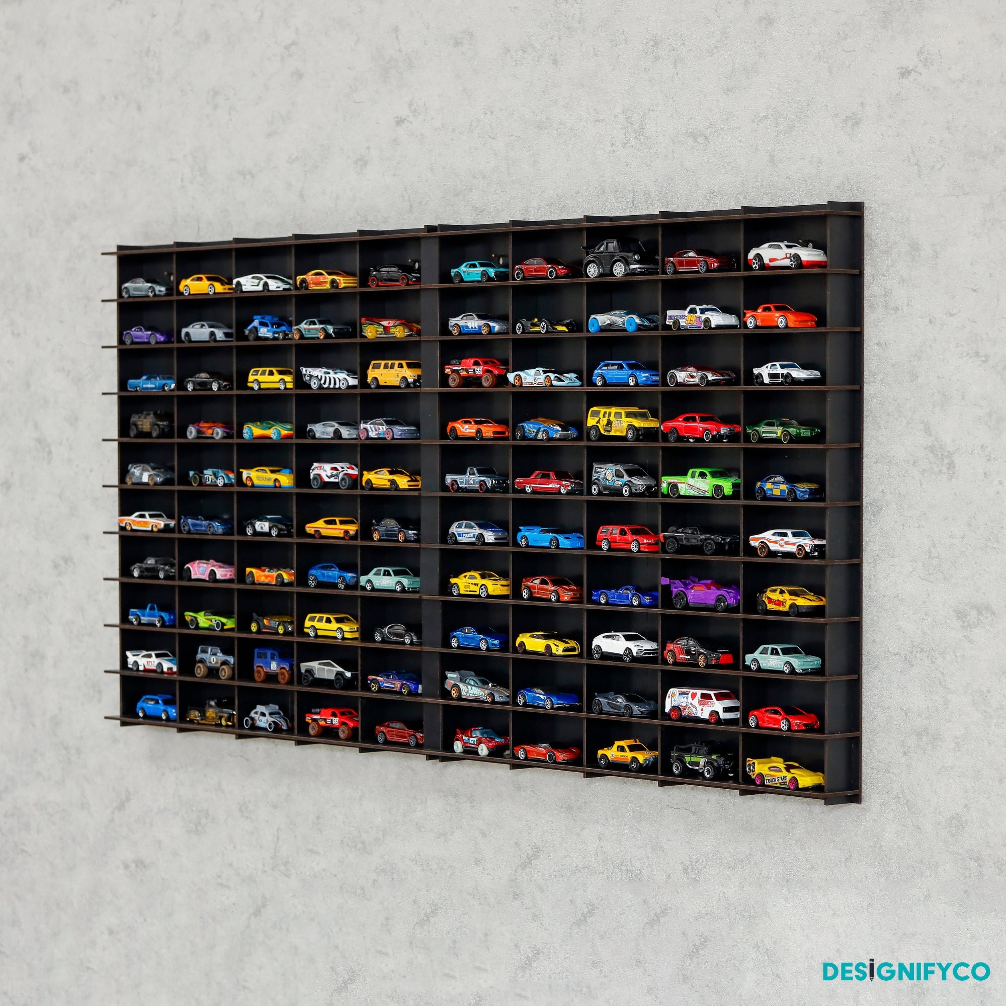 BLACK Toy Car Display Case for 100cars|diecast Car Storage|toy Car