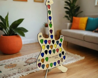 Custom Guitar Pick Holder,Guitar Pick Display Stand,Wall Mounted Guitar Pick Holder,Guitar pick board,Guitar Player Gift,Unique Guitar Gifts