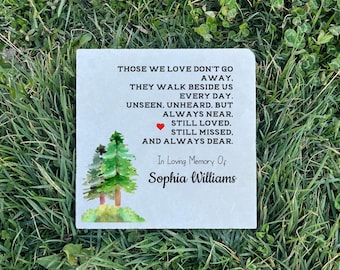 Personalized Tree of Life Memorial Stone for Mom - In Loving Memory Tribute, Sympathy Gift, Burial Marker,Sympathy Gift,