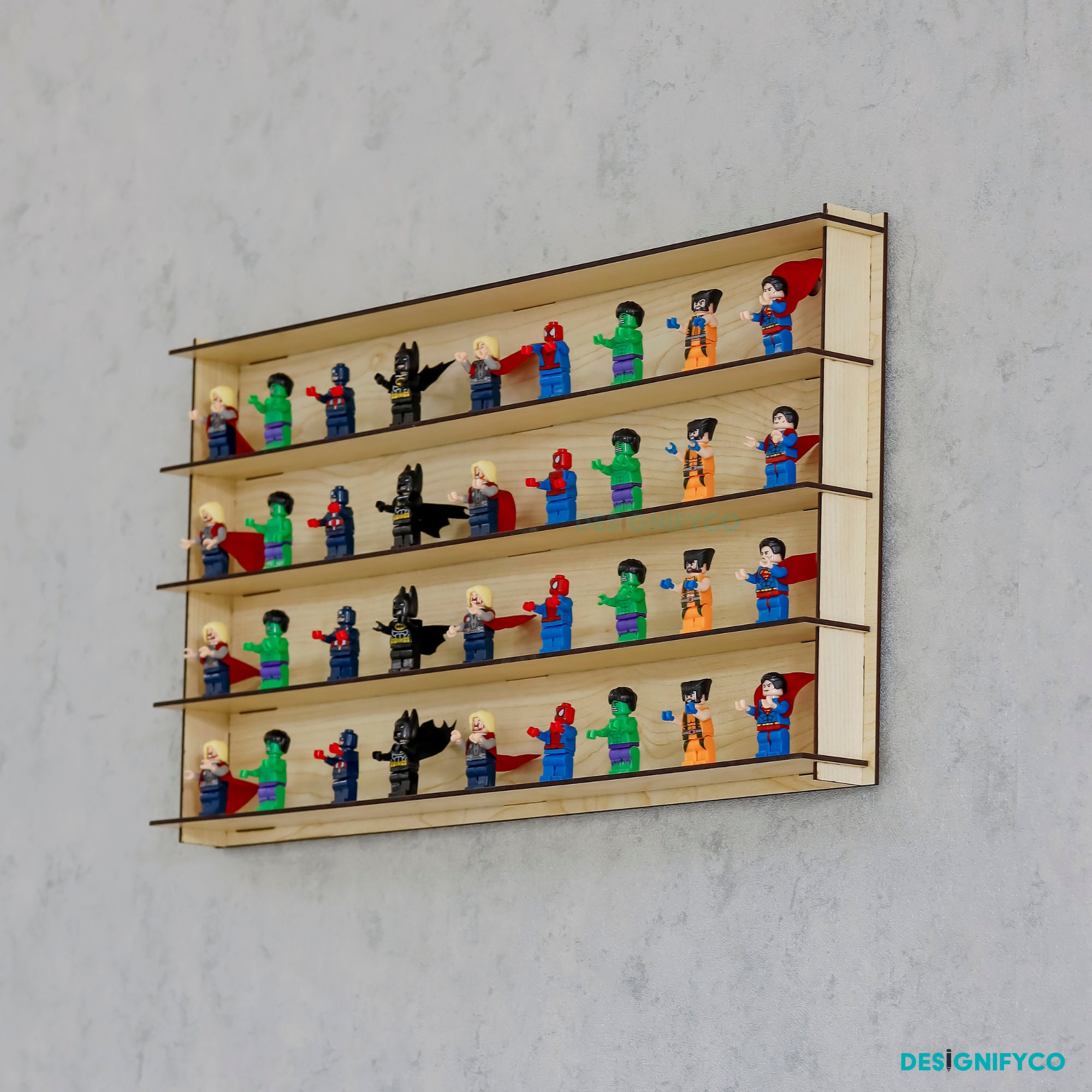 Maple 50 Minifigure Display Case,minifigure Display Case Cabinet ...