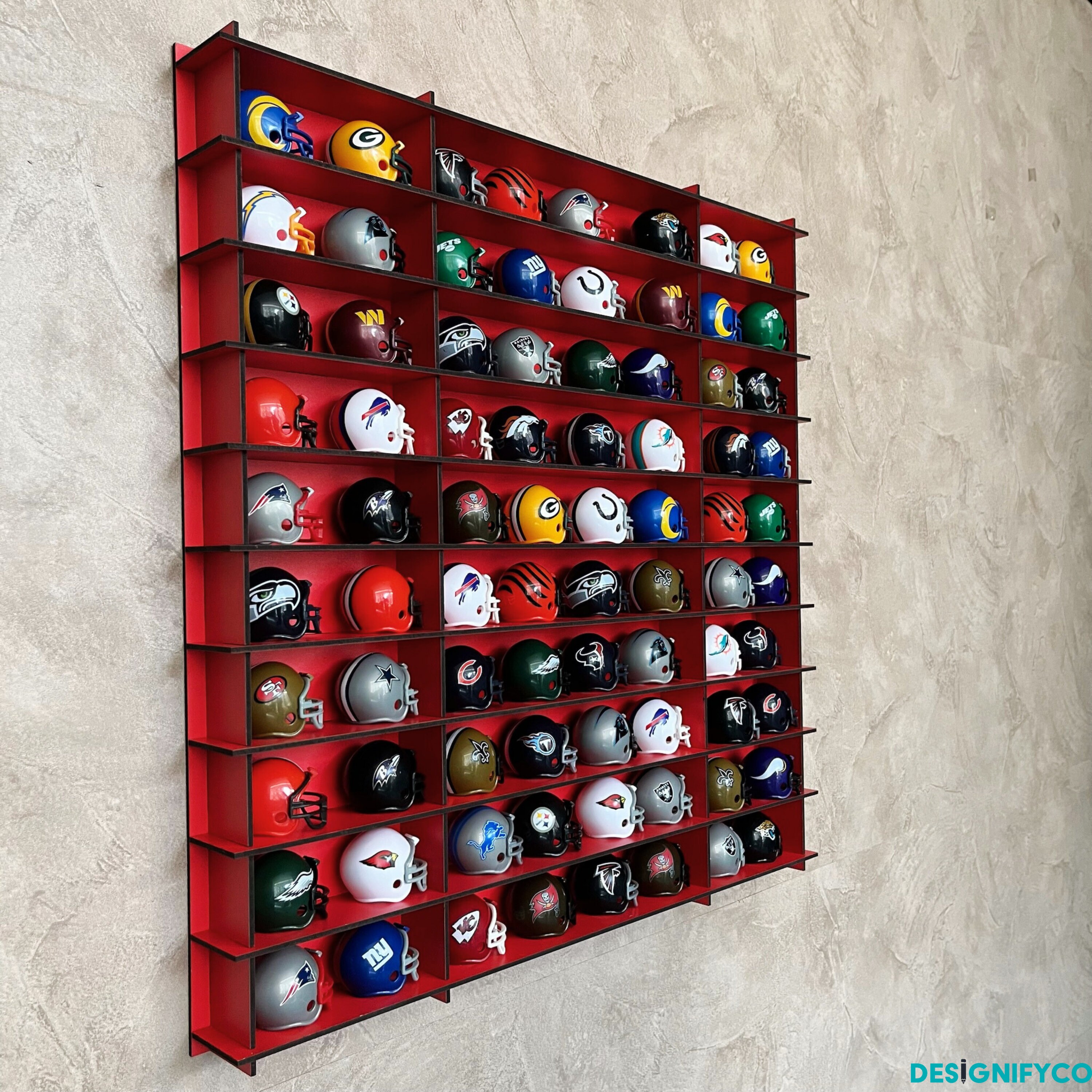 Mini Football Helmet Display Shelf, MDF Organizer Rack - Etsy