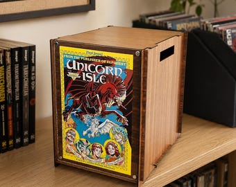 Comic Book Display Box –wooden Organizer With Lid | Comic Book