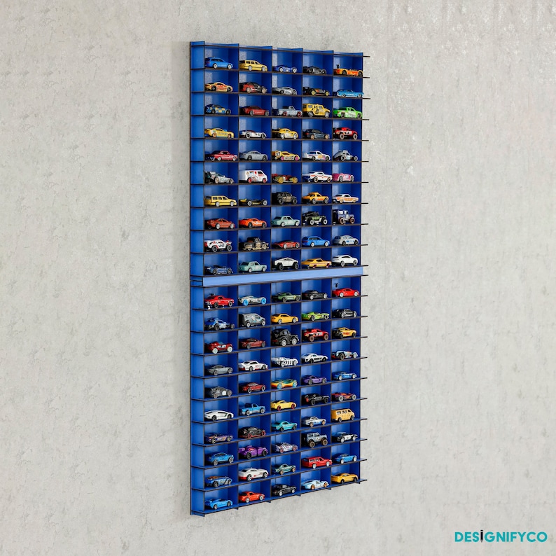 Blue Toy Car Display Shelves for 100 & More Cars11 Color Etsy