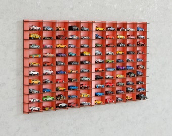 1:64 Toy Car Wall Shelf, Matchbox Hotwheels Display Case, Toy Garage - Israel
