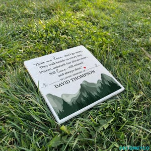 Personalized Memorial Stone - Custom Engraved Plaque for Remembrance - Heartfelt Grave Marker for Memorial Garden - Sympathy Gift