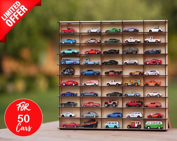 Toy Car Display Case for 50carsmatchbox Car Storagetoy Car