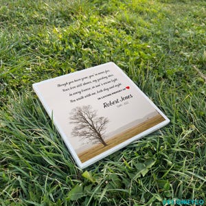 Personalized Grave Marker – Custom Memorial Stone – Engraved Plaque for Remembrance & Outdoor Memorial Tribute