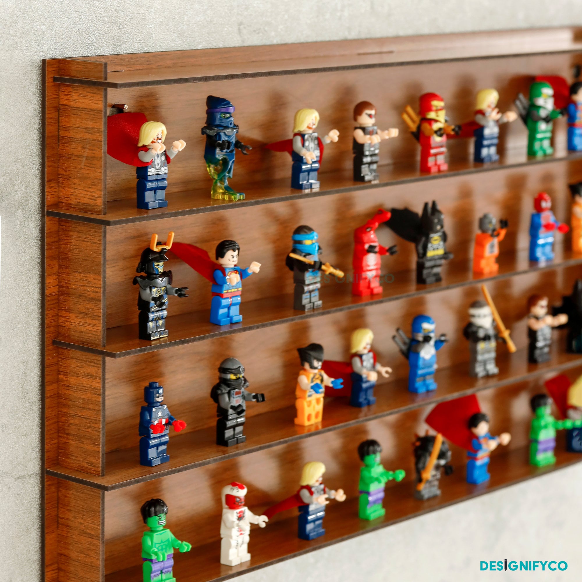 Lego minifigure wall display case sale