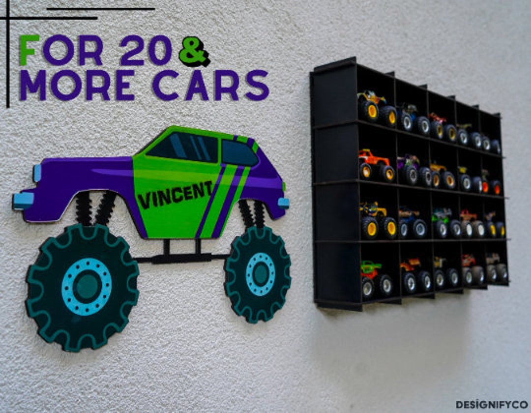 Monster Truck Display,monster Truck Storage,monster Truck Shelf,toy Car