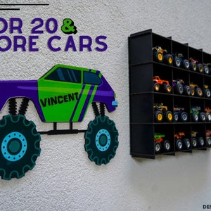 Old Black Toy Car Storage for 100carsmatchbox Car Storage1:64 Car