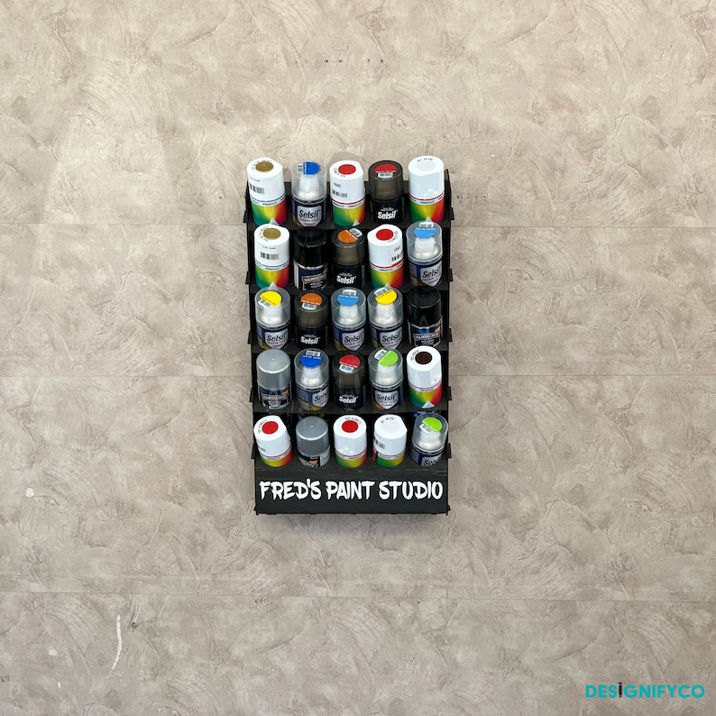 Paint Spray Rack Sticker Design Customizable Sprey Can Holder,sprey Can Holder Rack,graffiti Maker Gift ...