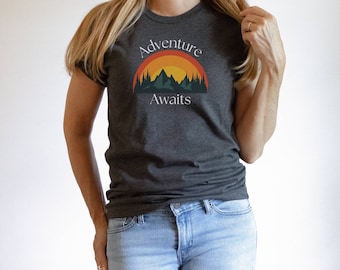 Outdoor Lover Grafisch Shirt, Avontuur Wacht Tee, Camping Lover Tee, Wandelen Shirt