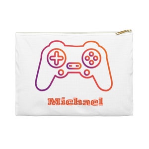Custom Name Pencil Case, Personalized Accessory Pouch, Back to School Supplies, Gifts for Kids, Gamer Student Pencil Pouch, Zipit pencil
