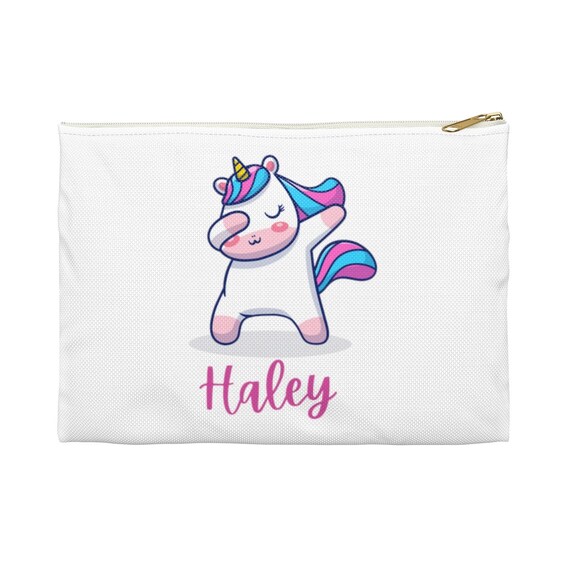 Custom Name Pencil Case, Personalized Accessory Pouch, Back to School  Supplies, Gifts for Kids, Unicorn Student Pencil Pouch, Zipit Pencil 