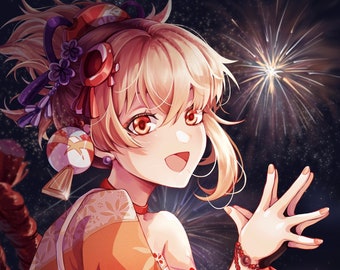 Yoimiya Hanabi Print
