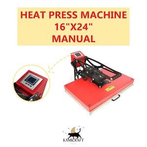 Kamicraft Manual open Heat Press Machine 16&quot;x24&quot; inch Digital Industrial Sublimation Printer Press Heat Transfer Machine for T Shirts